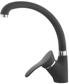 смеситель кухня LEDEME картридж д.40мм, черный матовый L4101F