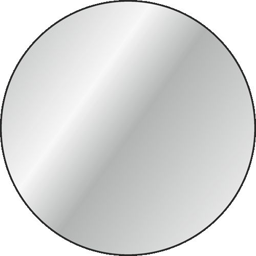 зеркало №3 "круглое" d750 с 3 полочками (200+200+600)х100