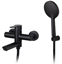 7522  VIKO ванна к/н ф35, 1-jet, латунь, Black matt