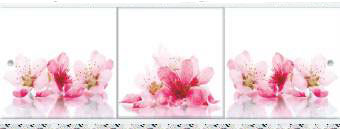экран под ванну "Премиум Арт" №3 цветы 1,48м