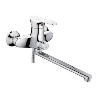 смеситель ванна LEDEME картридж д.40мм дивертер в корпусе цинк L2202B-01