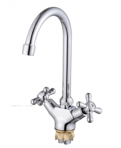 1703  VIKO кухня крест. цинк, R-излив с гайкой