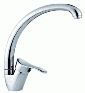 смеситель кухня LEDEME картридж д.35мм утка, цинк, L4114-B