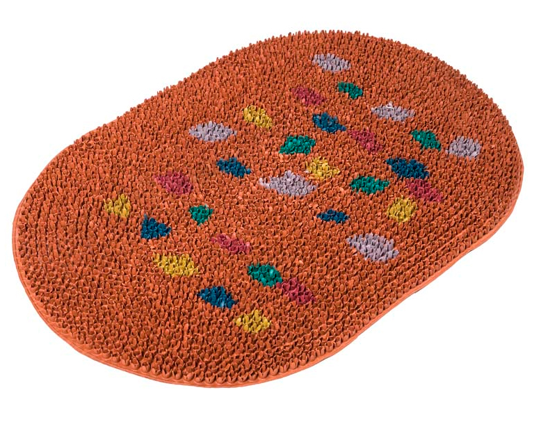 Коврик придверный "Травка" (Grassmats) коричневая 40х60 мм