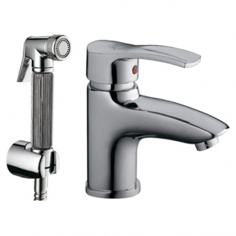 смеситель умывальник LEDEME картридж д.40мм с гигиенической лейкой L1264