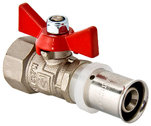 Кран шаровый (пресс) BASIC 16х1/2" вн. / 12