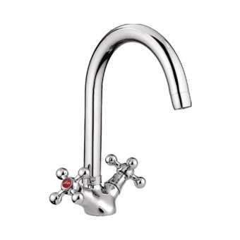 смеситель кухня LEDEME литой излив крест керамика L4319