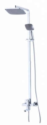 35182  KAISER  Sonat душевая система  квадрат (черная лейка)