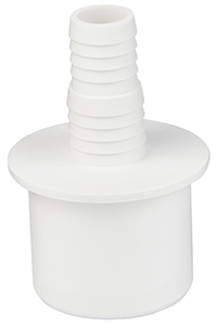 Заглушка со штуцером 50 ПП белая WaterMark /9/90 шт/