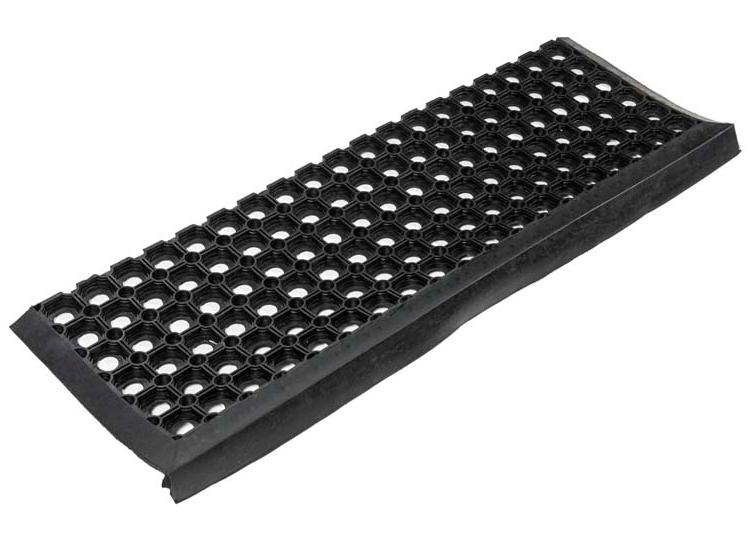Резиновые накладки на ступени ячейка с барьером (Hollow step mats with edge) 25x75