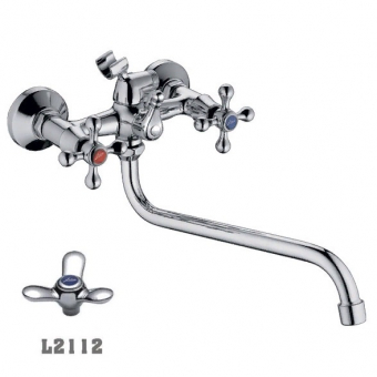 смеситель ванна LEDEME крест керамика L2112