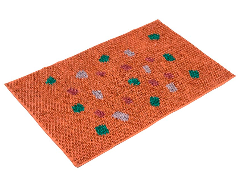 Коврик придверный "Травка" (Grassmats) коричневая 45х75 мм