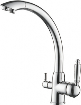 смеситель кухня LEDEME картридж д.35мм, с выходом для питьевой воды L4455-3