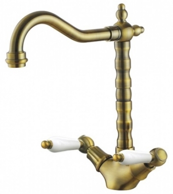 31033-1G  KAISER Vincent кухня Бронза глянец/бел. ручки