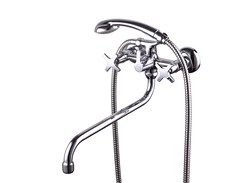 28155  KAISER Crystal ванна керам круг излив(кер перекл.) c душем