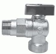 кран шаровой угловой FORNARA 1/2- 3/4 мат.  (серия 059 DE-R-TO)