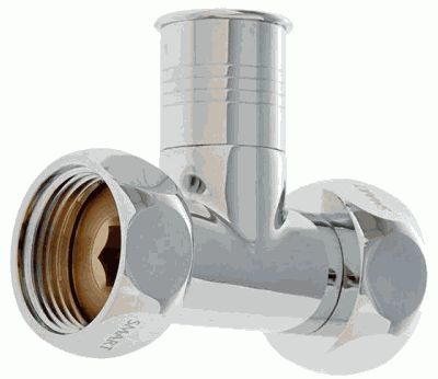 вентиль прямой колпак для полотенцесушителя 1" * 1" г/г  пара SMART