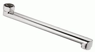 излив для смесителя для ванны плоский L-образный с аэратором 35см LEDEME L35F