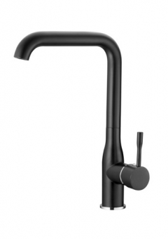 смеситель кухня LEDEME картридж д.35мм, высокий, чёрный матовый L4698B