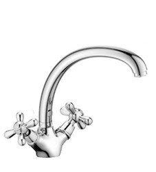 2043  VIKO кухня крест, цинк, литой излив