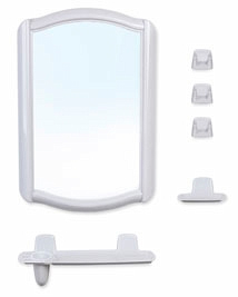 набор для ванной BEROSSI 4604 белый мрамор