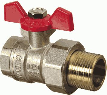 кран шаровой TeRma RED 1/2" с америк. 31048