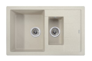 Мойка-Гранит "KAISER" (двойная) 780x500x190 Sand