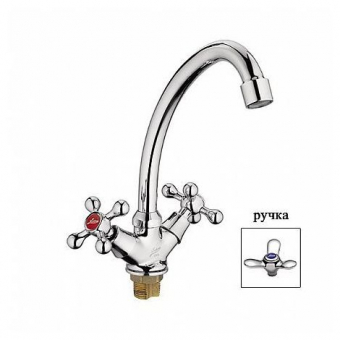 смеситель кухня LEDEME керамика гайка L5912