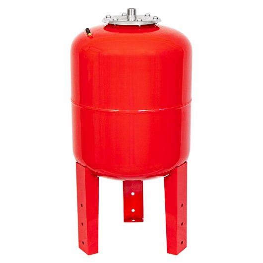 РБ-50 Красный Расширительный бак ТЕПЛОКС  объемом 50 литров для систем отопления на ТРЕХ НОЖКАХ. Мат