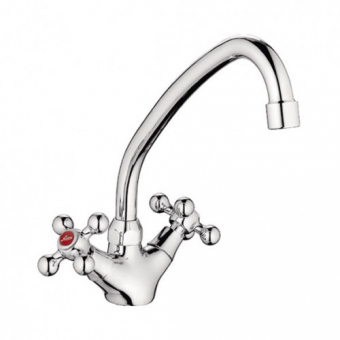 смеситель кухня LEDEME крест керамика L4519