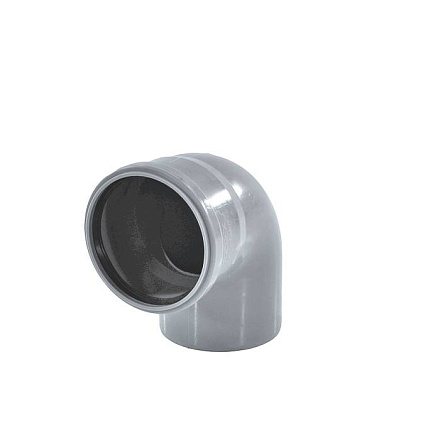 Отвод PP-H сер б/н Дн40х87, 5гр в/к BASE VALFEX 20101040