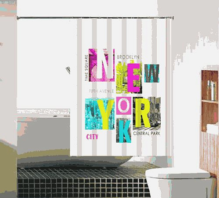 шторка д/в тканевая 180х180см "Нью-Йорк" MZ-107