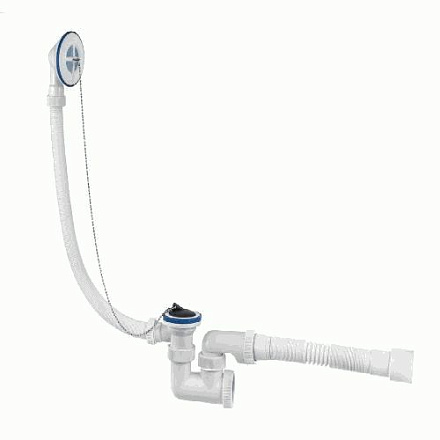 обвязка VIR д/ванны 1.1/2" Универсал с пласт.чашками, с гофрой 40/50 (800мм) арт.0241