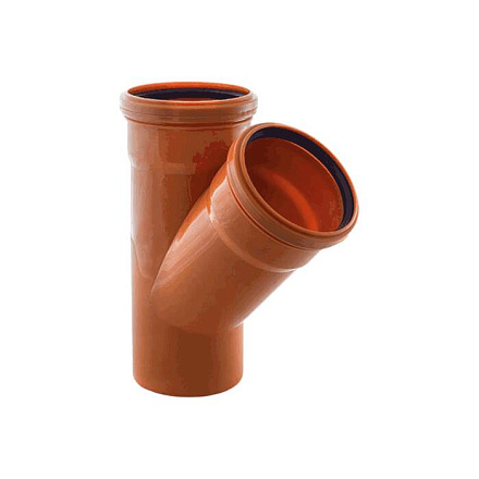 Тройник PP-B кор б/н Дн110х110х45гр в/к VALFEX 32110110