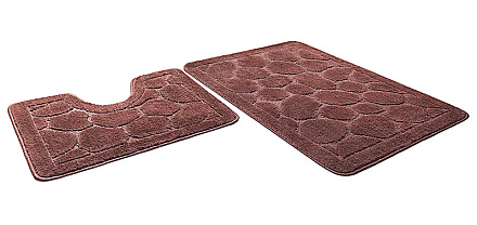 Набор ковриков д/в SHAHINTEX ЭКО 45*71+45*43 шоколадный 37