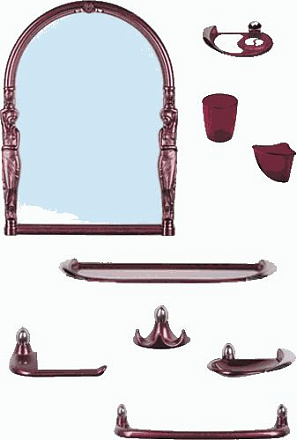 набор для ванной BEROSSI "Вива Эллада" 11108 светло-голубой