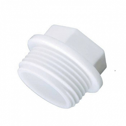 Заглушка (пробка) PP-R бел Дн25х3/4" НР РосТурПласт 10556