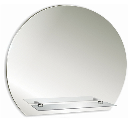 зеркало №2 "круглое" d750 с полочкой 600х100