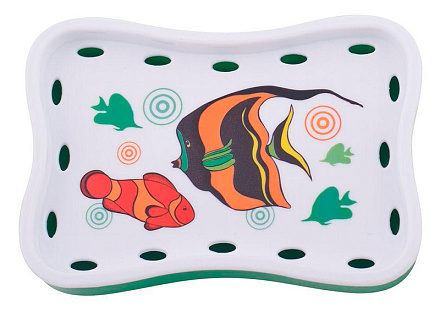 мыльница "морская жизнь" 4 дизайна, б/выбора цвета 76.24