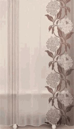 шторка д/в тканевая 180х180см "Цветочная рапсодия" MZ-37