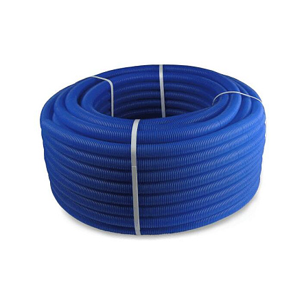 Шланг гофр защит Дн40 д/труб 32 (30м) син РосТурПласт 35406