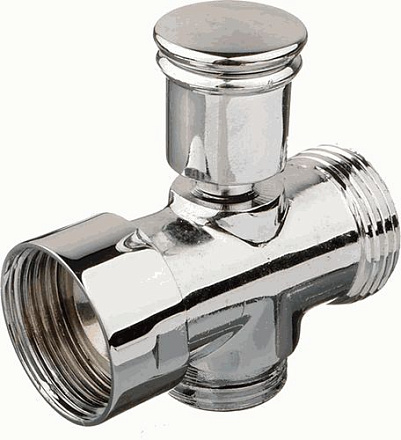 дивертор для смесителя кнопочный, цинк MELODIA MKP20756C