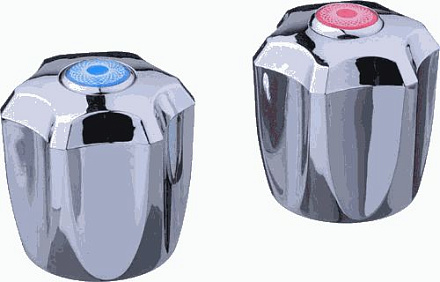 маховик Анита пласт. квадрат 7*7 длинный (пара) MELODIA MKP20271WC