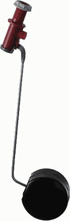 клапан пластм. с оцинк. тягой и поплавком