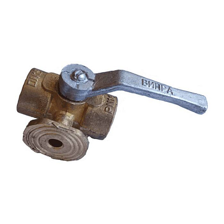 Кран д/ман лат 11б38бк G1/2"-М20х1,5 Ру16 м/м рук фл ВИПРА КПТ 3.05.00-01