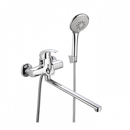 Смес/ванна ПСМ-777-037 однор дл/изл плоск Lобр в/к ПЛЮС Профсан PSM-777-037