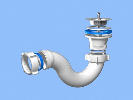 Е110 Сифон Ани 1-1/2" х 40 для душ/поддона