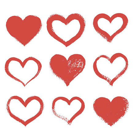 шторка д/в тканевая 180х200см "Сердечки" MZ-143