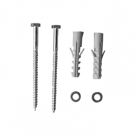 Крепление унитаза к полу D6x80 шест/гл бел колпачки КРМ100(27)