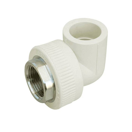 Угольник PP-R бел комб Дн32х1" ВР п/ключ РосТурПласт 14633